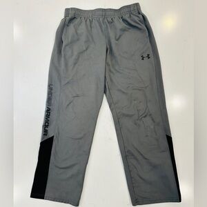 Under Armour Kids Gray Joggers with Black Details